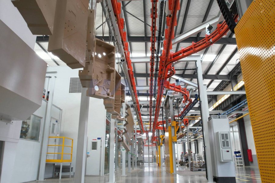 海佳智能噴涂車間